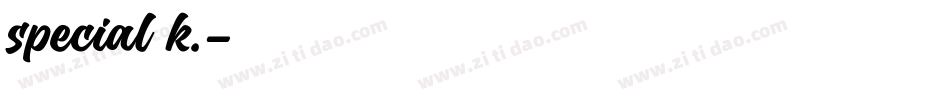special k.字体转换